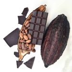 Chocolate cocoa beans fresh